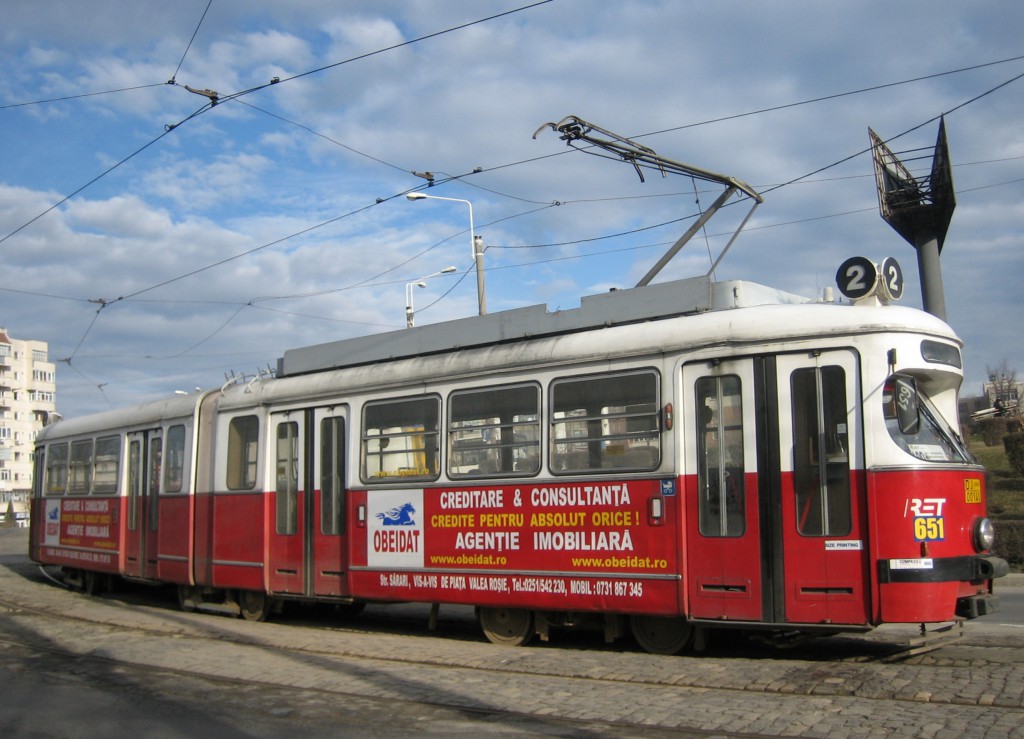 Een derde leven voor motorrijtuig 651 in  Craiova Roemenië, 2009, (foto: Colinda Verbeek)